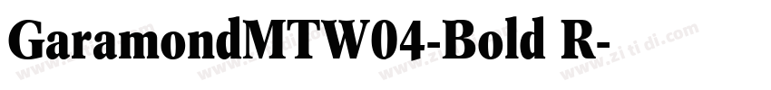 GaramondMTW04-Bold R字体转换